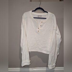 White Sweater Matching Set